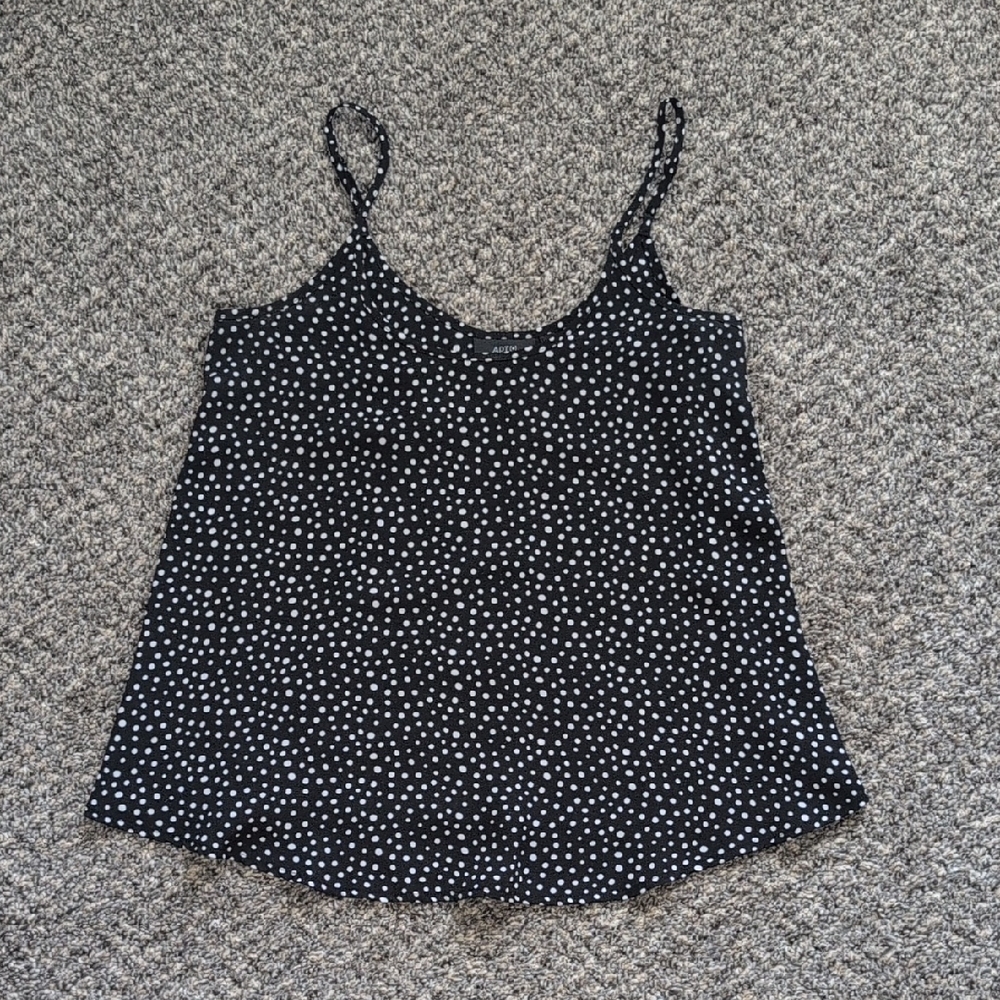 Apt. 9 Black and White Polka Dot Camisole